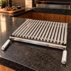 Grelha Argentina Parrilla Inox 430 para Churrasqueira 30cm 40cm 50cm 60cm 70cm